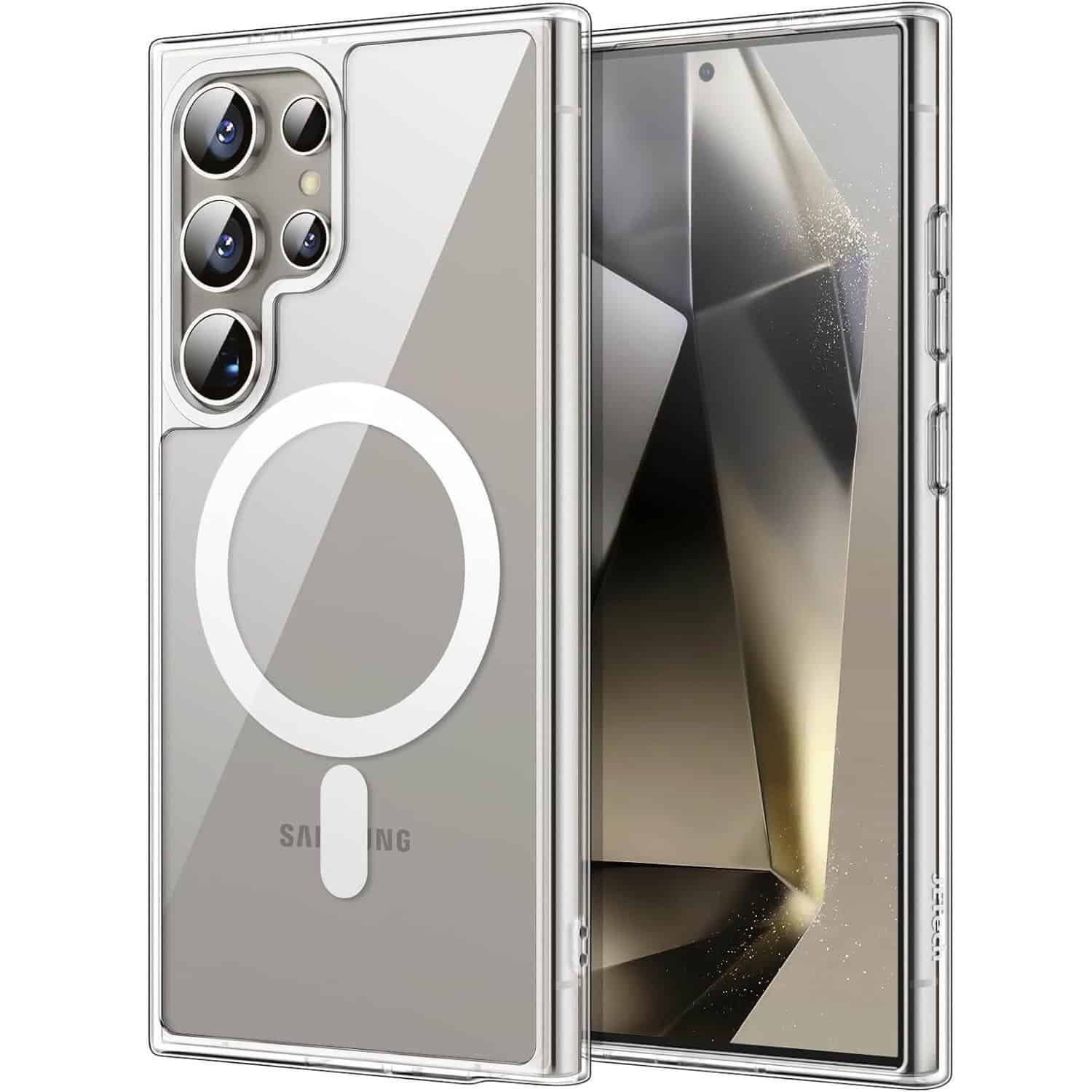 For Samsung Galaxy S24, S24+ /S24 Plus & S24 Ultra MagSafe Magnetic Case with HaloLock Shockproof Back Clear Protective Cover For Samsung Galaxy S24, S24+ /S24 Plus & S24 Ultra MagSafe Magnetic Case with HaloLock Shockproof Back Clear Protective Cover